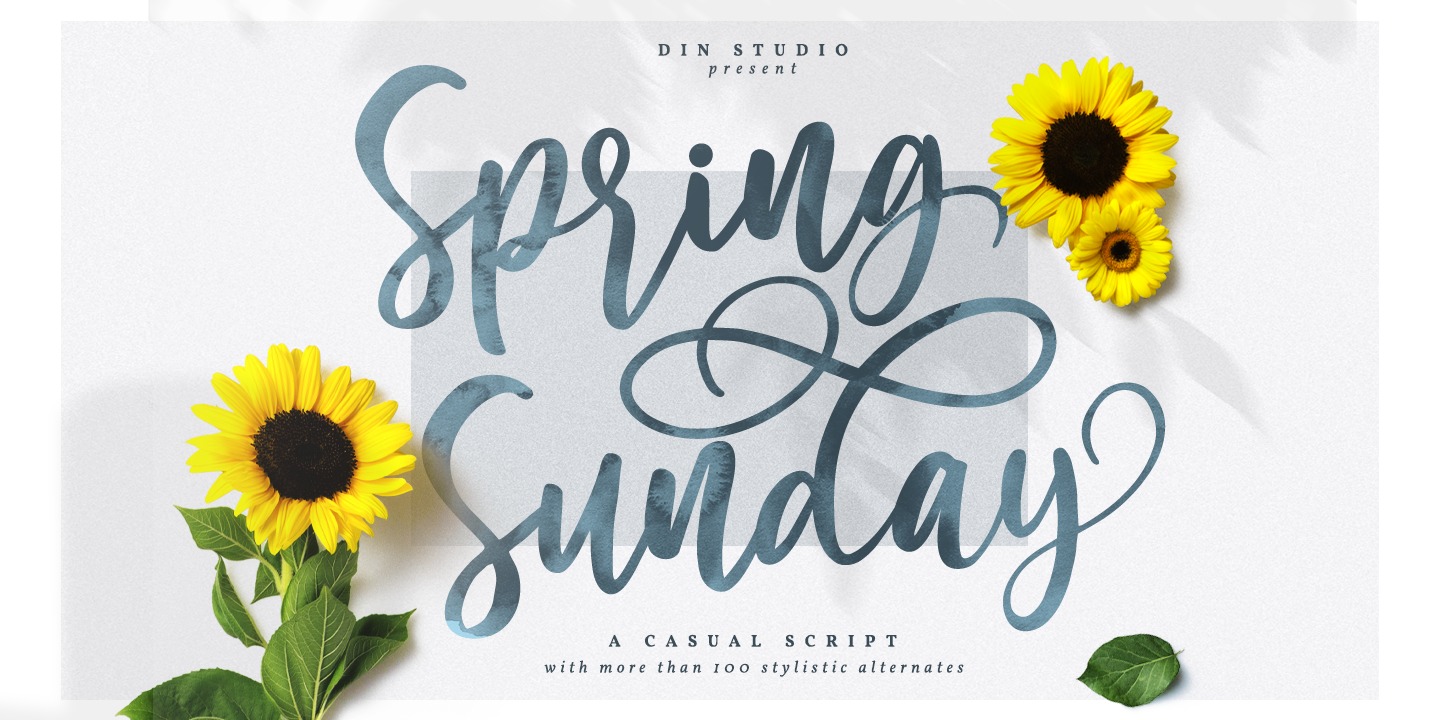 Spring Sunday Font preview